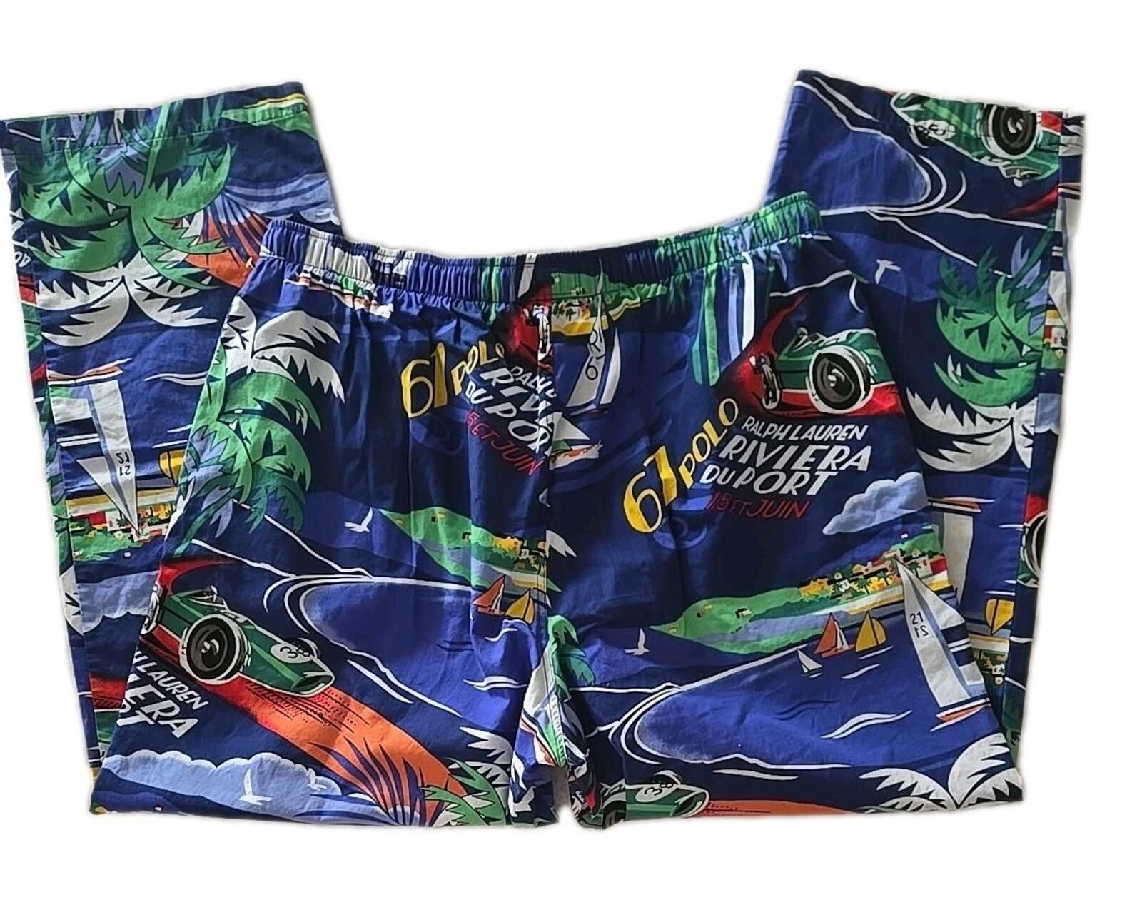 Polo Ralph Lauren Polo Ralph Lauren Lounge Sleep Pants XL Riviera Racing Size ONE SIZE - 8 Thumbnail