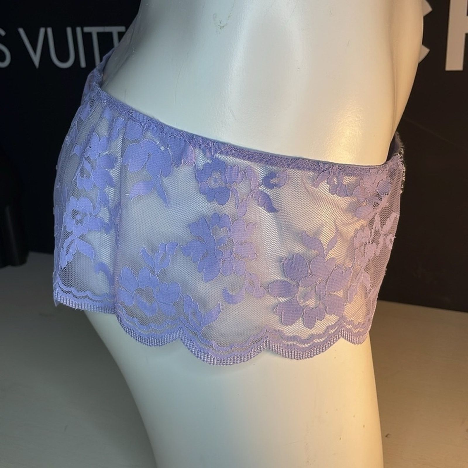 Victoria's Secret Victoria Secret FASHION SHOW Panties VS Silver Brocade Size ONE SIZE - 7 Thumbnail