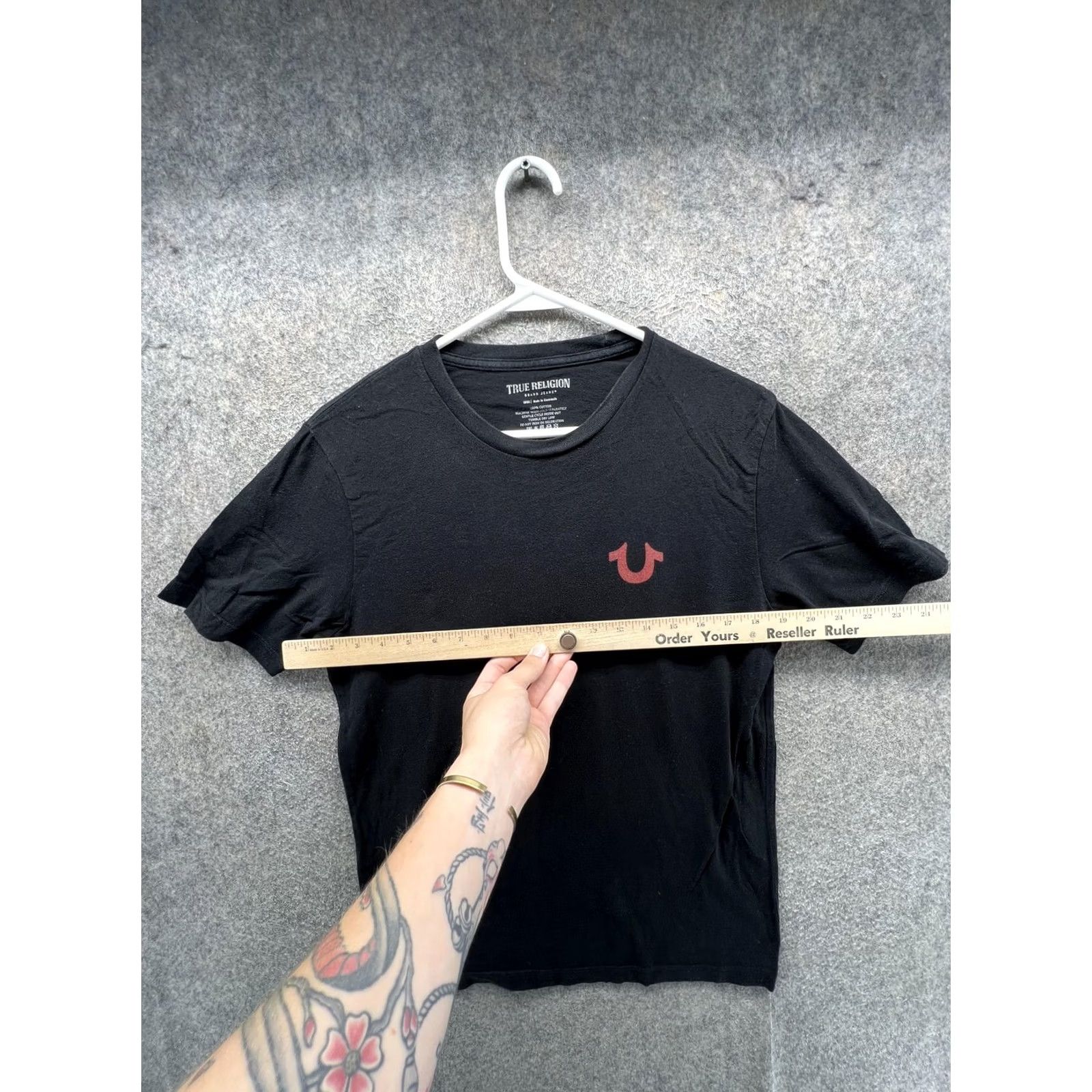 True Religion True Religion Shirt Mens Small Black Horseshoe Logo Crewneck Tee Tagless Casual Size US S / EU 44-46 / 1 - 3 Thumbnail