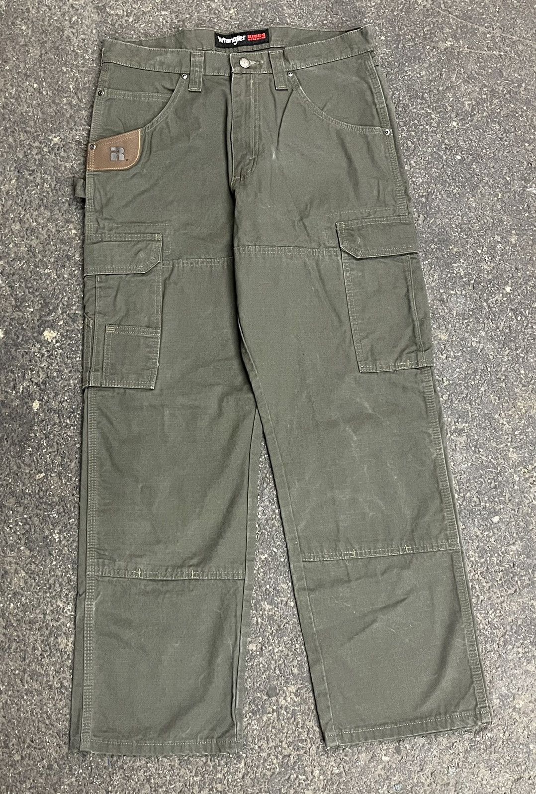 Carhartt × Vintage Carhartt style earth tone green cargo workwear pants Size US 32 / EU 48 - 1 Thumbnail
