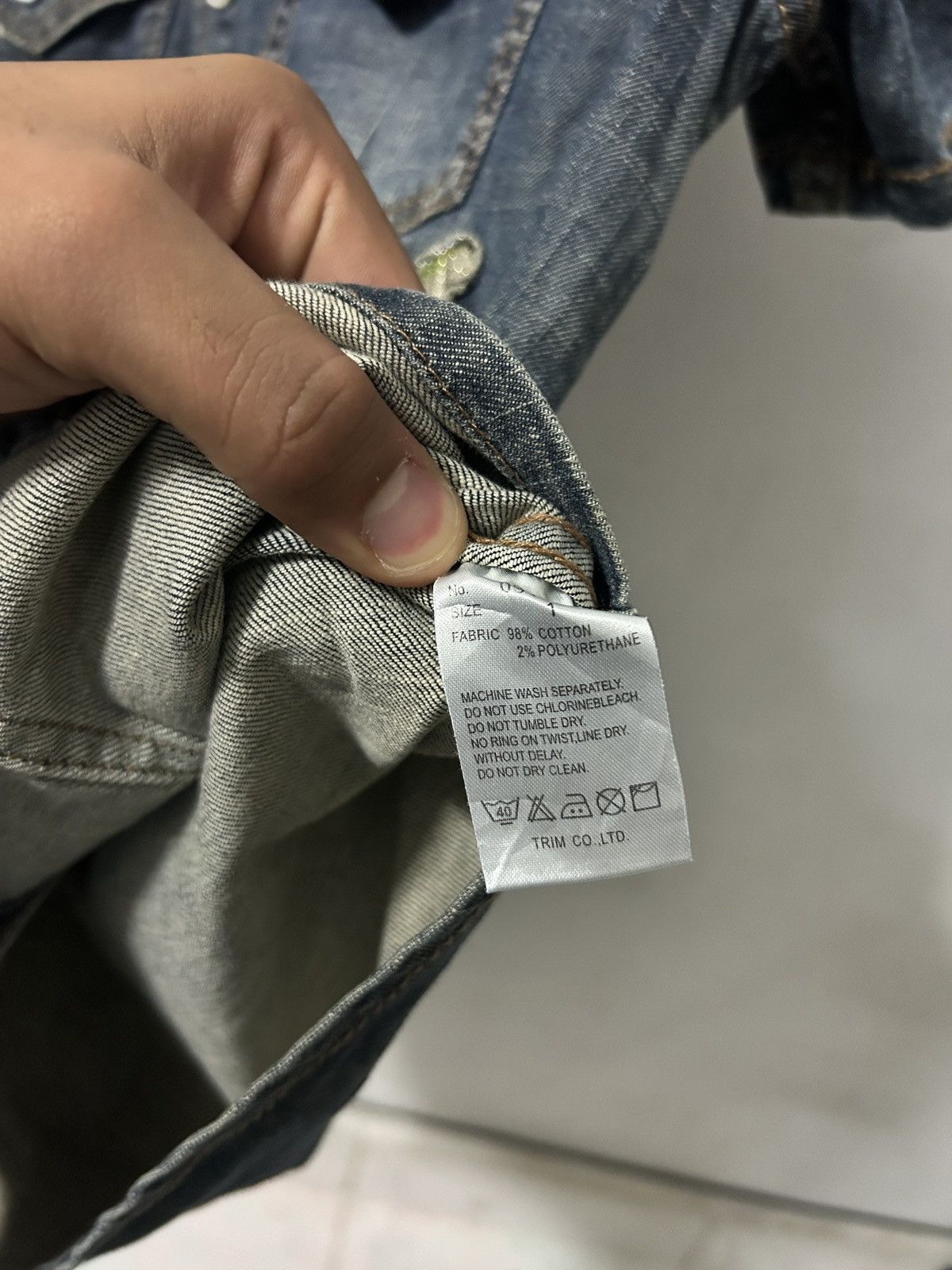 If Six Was Nine Jackrose punk skull patches denim button up Size US M / EU 48-50 / 2 - 11 Thumbnail