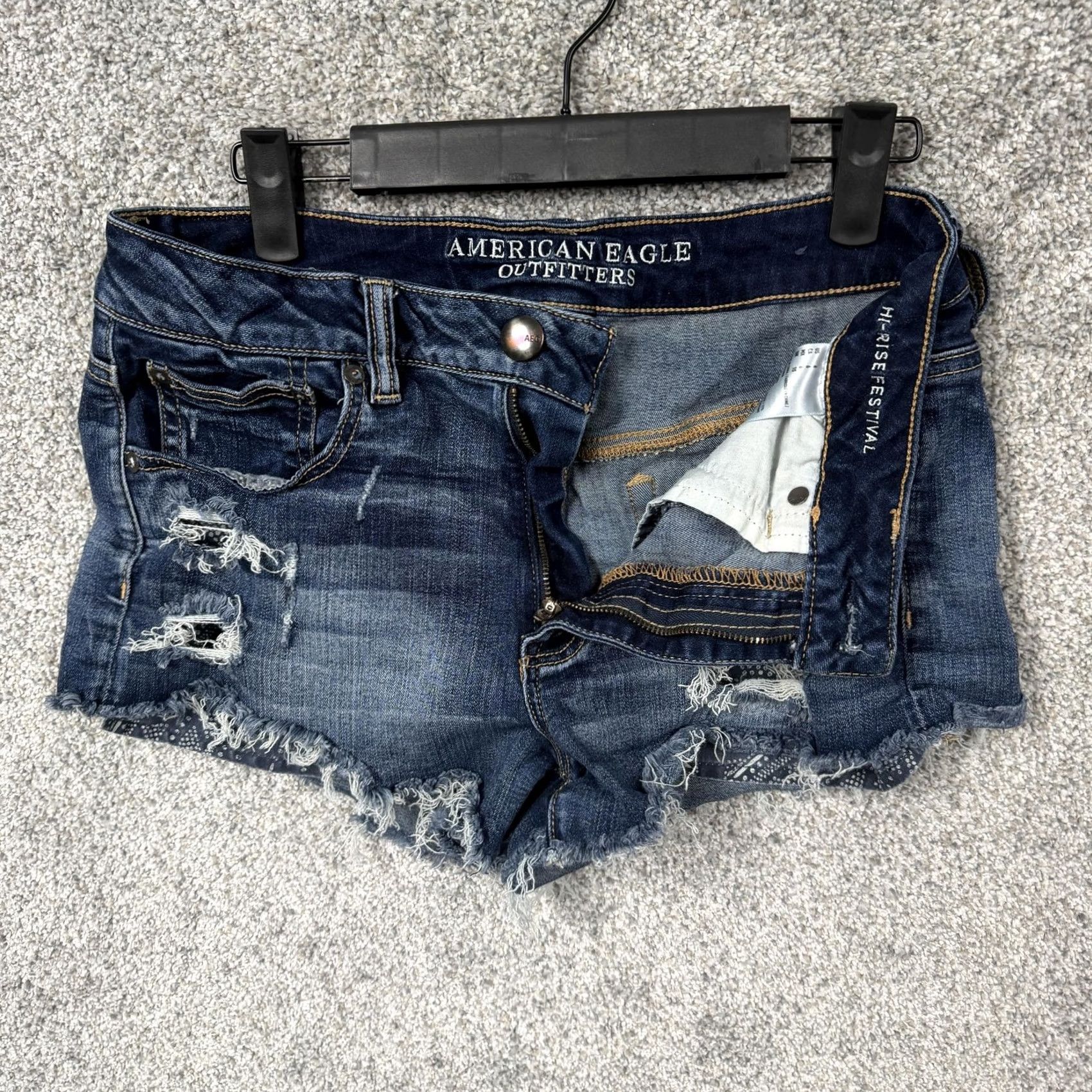 American Eagle Outfitters VINTAGE American Eagle Shorts 6 30x3 Rockstar Girlfriend Western Indie Chic Festivalcore Size 28" / US 6 / IT 42 - 7 Thumbnail