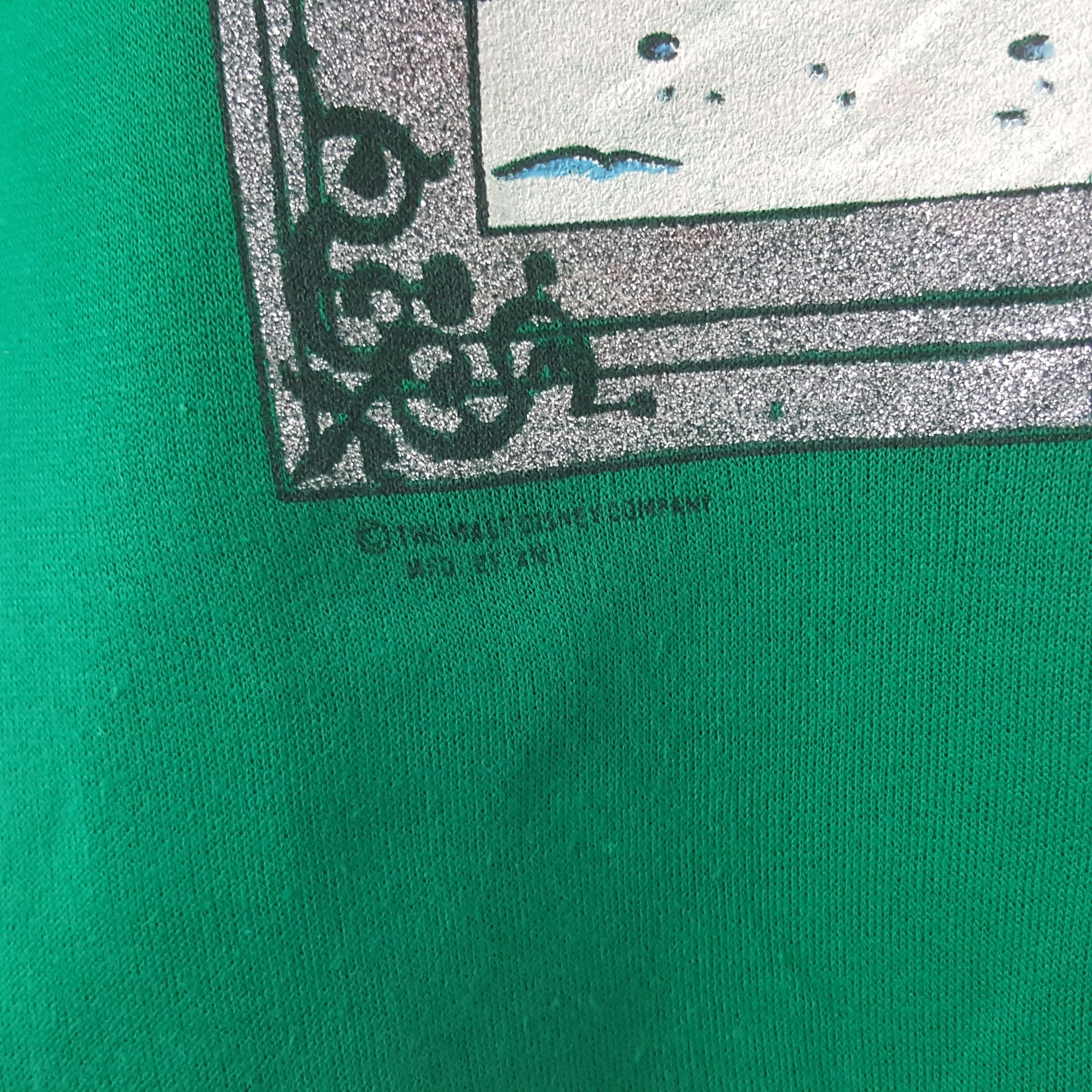 Cartoon Network Vintage 90’s Mickey Mouse Happy Holidays Greeting Sweatshirt Size US L / EU 52-54 / 3 - 3 Thumbnail
