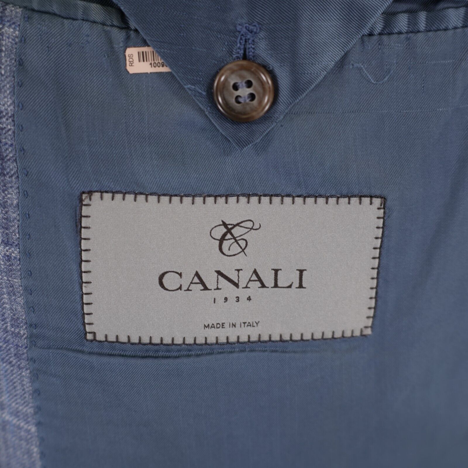 Canali Canali 1934 Wool Blue Gray Plaid 2 Button Italy Blazer 42L Size 42L - 8 Thumbnail