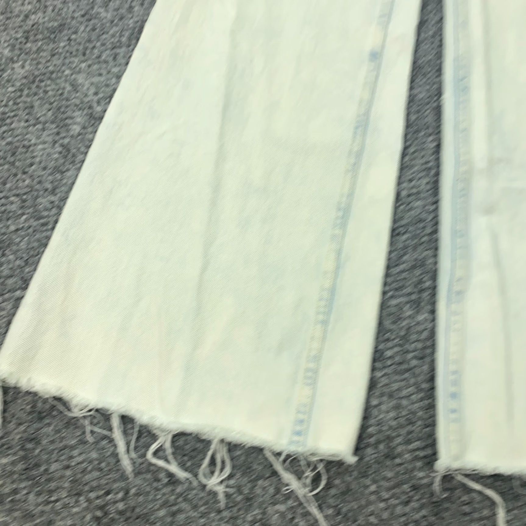 Vintage VINTAGE We The Free Womens Jeans Size 27 Blue Acid Wash Wide Leg Flared Raw Hem Spring Summer Womens Size 28" / US 6 / IT 42 - 5 Thumbnail