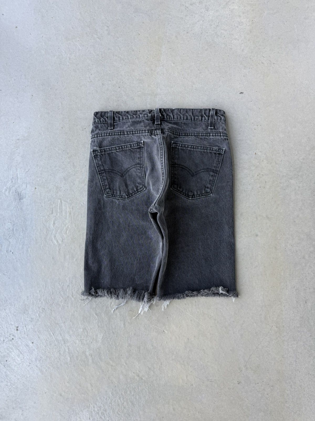 Levi's Vintage 1990s Levi’s 505 Black Denim Cut Off Shorts Size US 30 / EU 46 - 1 Thumbnail