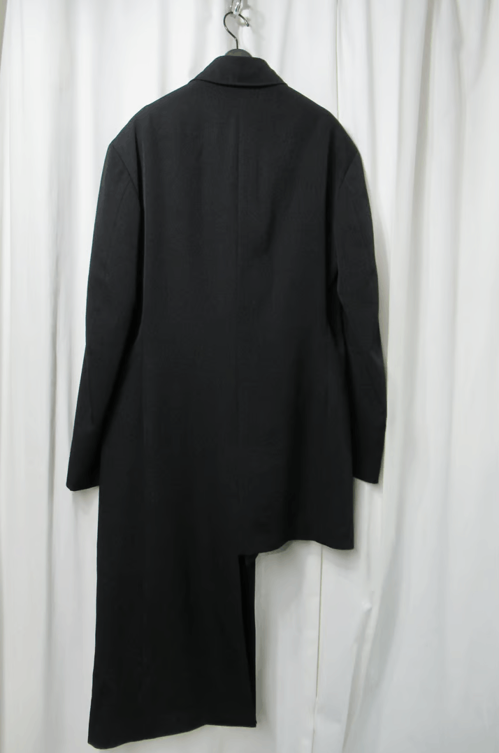 Yohji Yamamoto Yohji Yamamoto Pour Homme Asymmetric Stand Collar Jacket Size US L / EU 52-54 / 3 - 2 Thumbnail