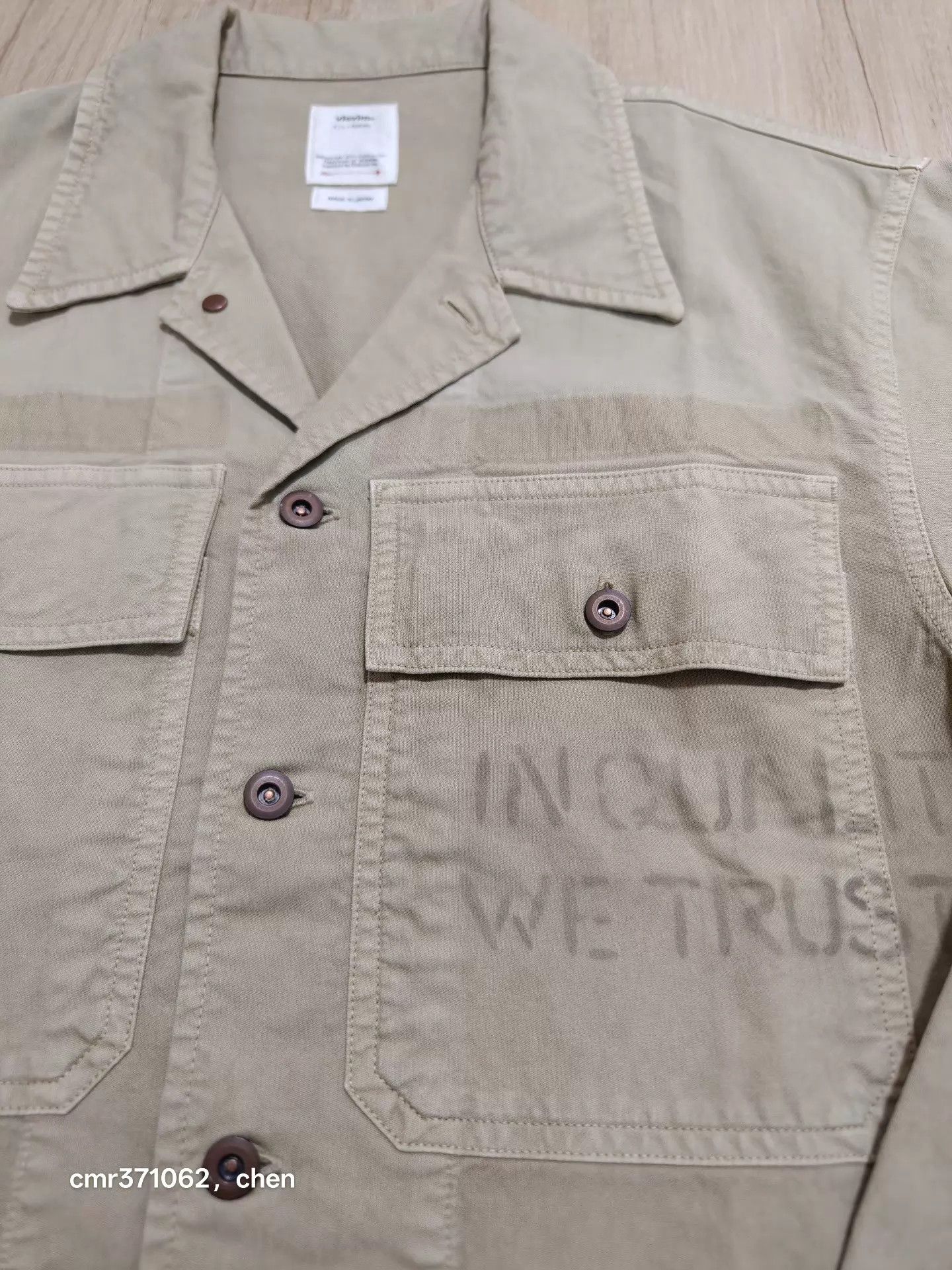 Visvim VISVIM 22SS FIL Cardwell L/S DMGD Shirt Khaki 2/3 Size US M / EU 48-50 / 2 - 4 Thumbnail