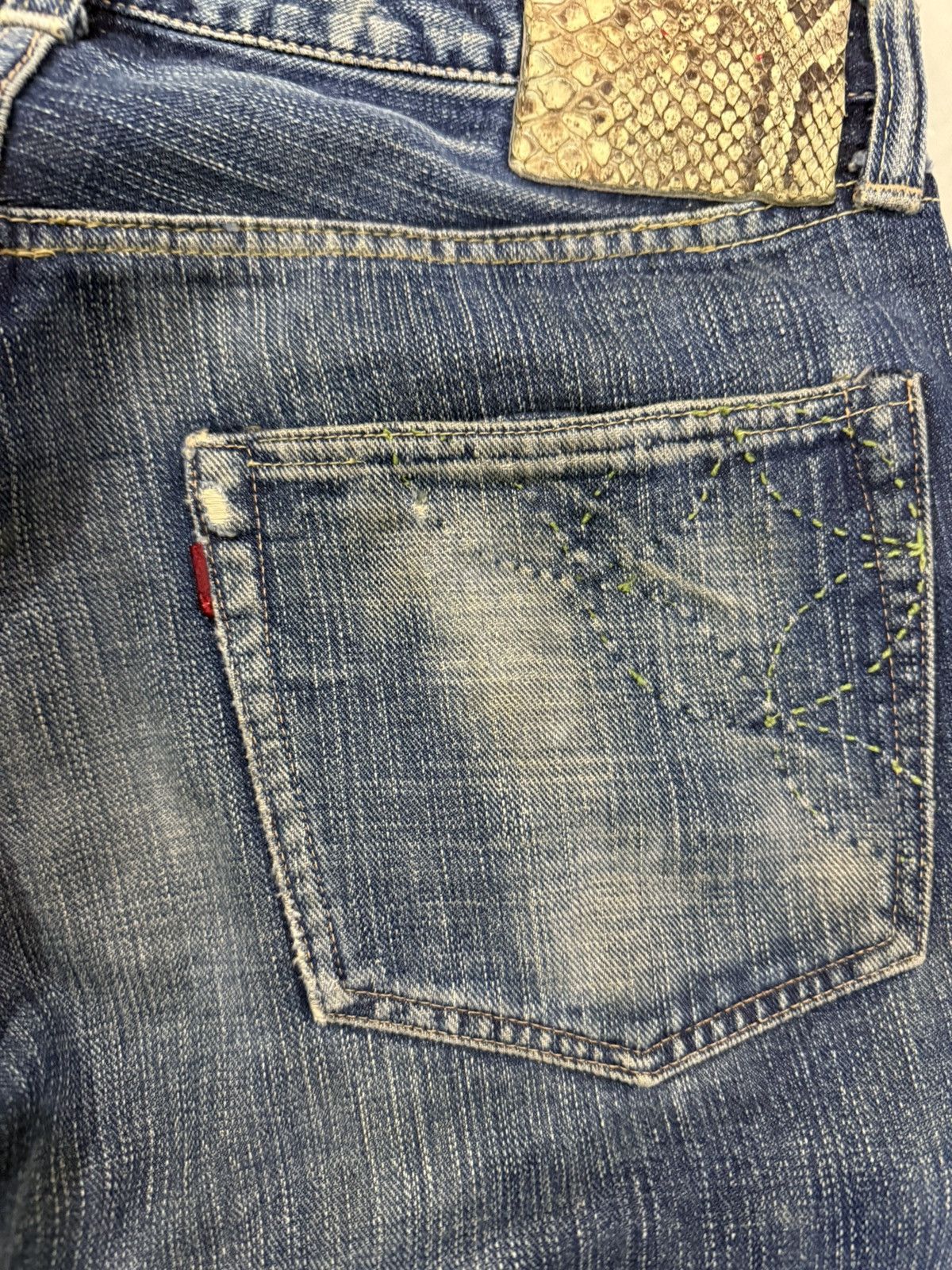 Sugar Cane vintage sugar cane distressed denim jeans Size US 32 / EU 48 - 4 Thumbnail
