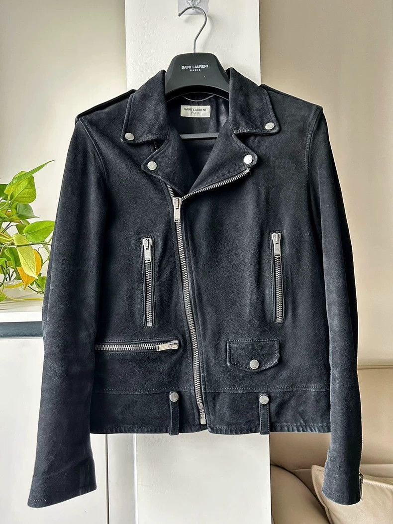 Saint Laurent Paris Saint Laurent Paris 17FW black suede sheepskin jacket-2506 Size US M / EU 48-50 / 2 - 1 Thumbnail