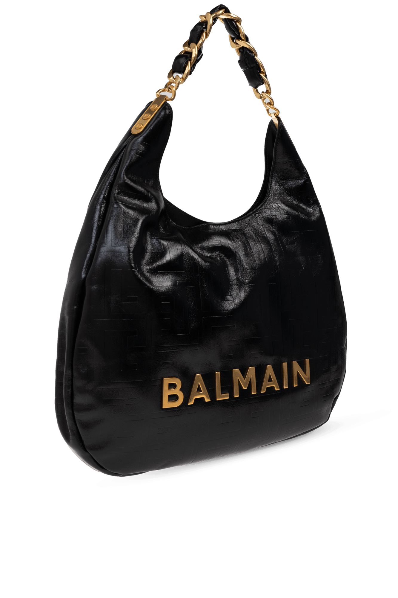 Balmain os11x0326 Size: OS / 1945 Soft' Hobo Bag in Black Size ONE SIZE - 4 Thumbnail