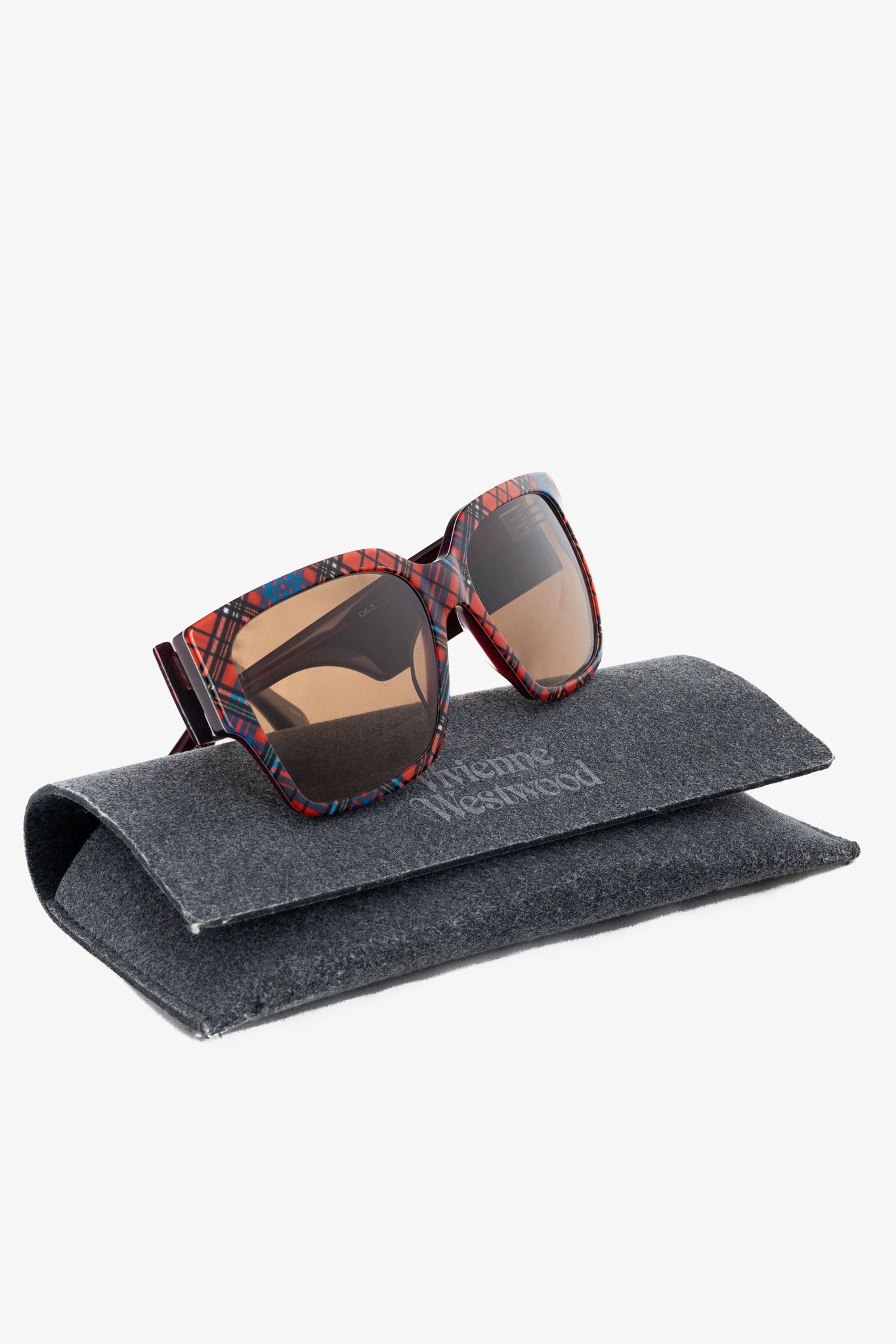 Vivienne Westwood Vivienne Westwood Sun RX 01 Red-Tartan Square