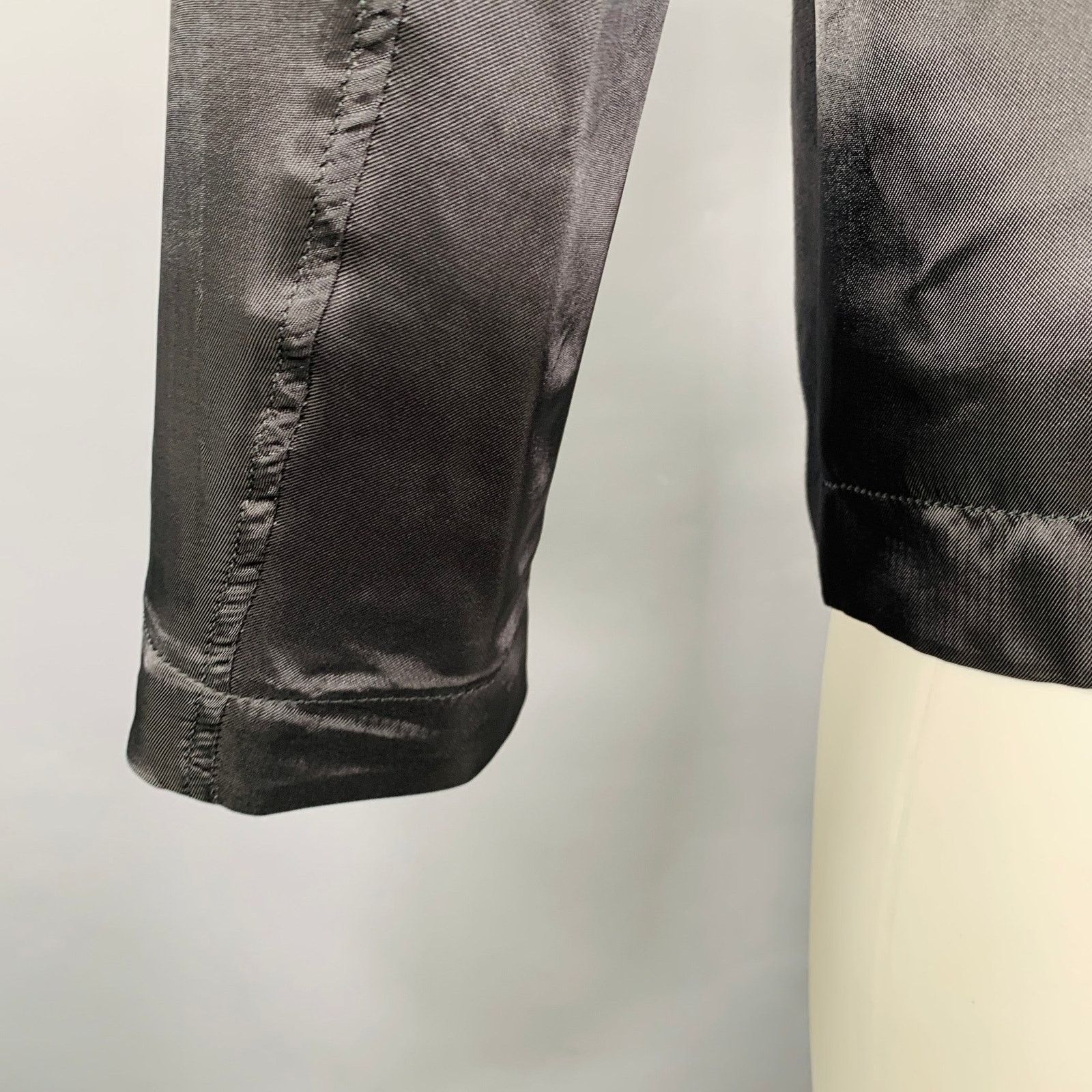 Alexander McQueen Size 40 Black Jacquard Wool Blend Sport Coat Size 40R - 5 Thumbnail