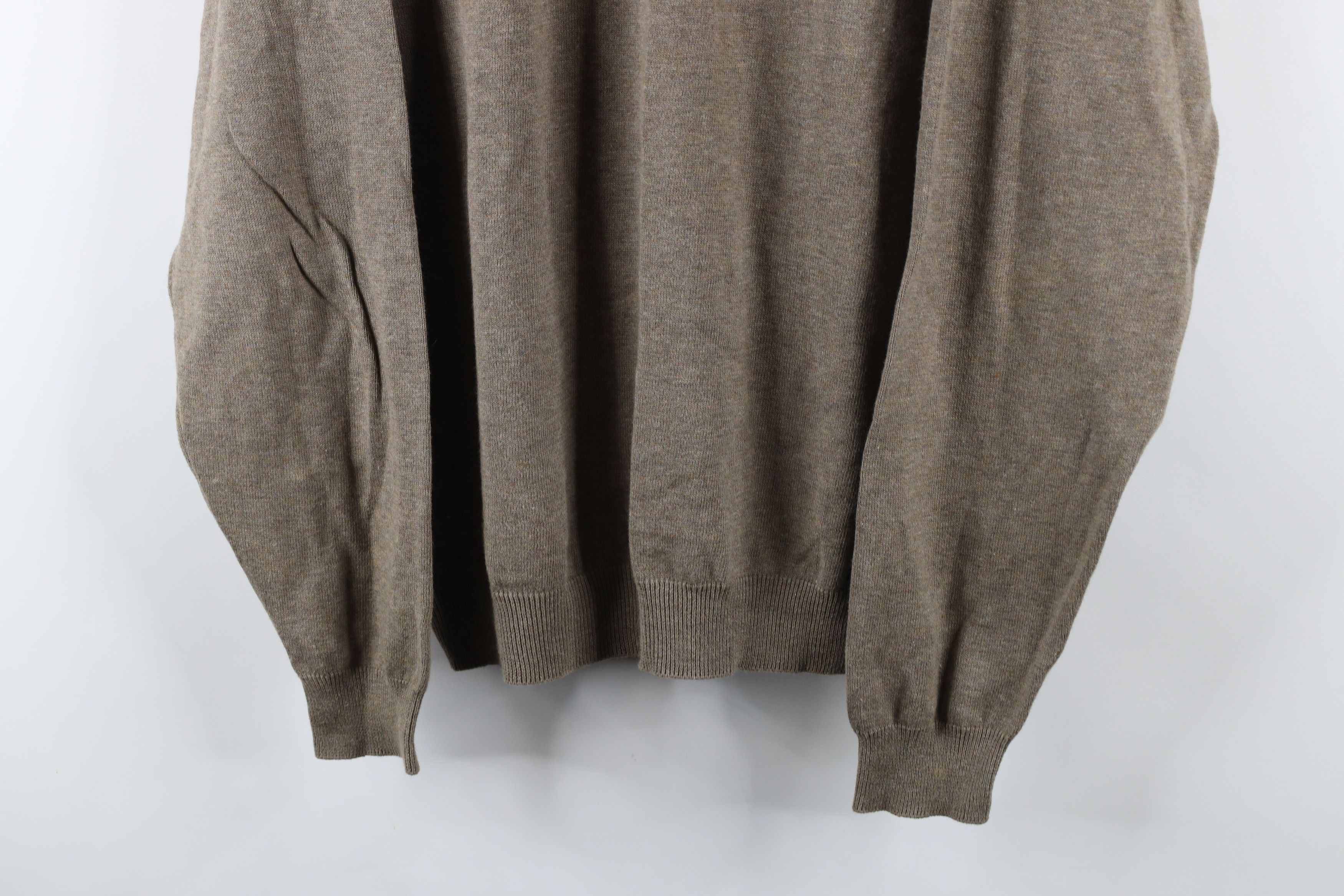 Vintage Vintage 90s Streetwear Cotton Knit Mock Neck Sweater Size US L / EU 52-54 / 3 - 3 Thumbnail