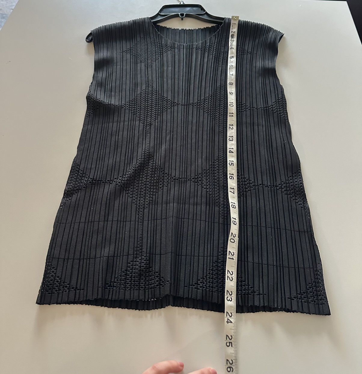 Pleats Please Issey Miyake Rare Issey Miyake Pleats Please Perforated Diamond Print top Size ONE SIZE - 4 Thumbnail