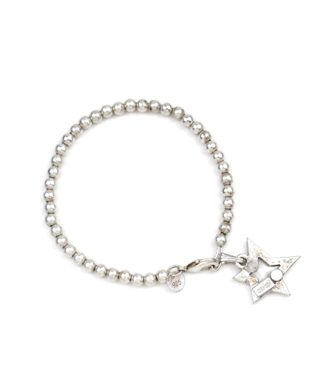 Hysteric Glamour 2000S KENZO JAPAN PEARL STAR CHARM SILVER CHAIN BRACELET Size ONE SIZE - 2 Thumbnail