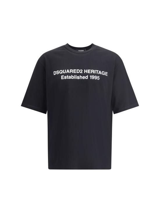 Dsquared2 DSQUARED2 Men T-Shirts S74GD1456D20020 900 BLACK Size US S / EU 44-46 / 1 - 1 Thumbnail