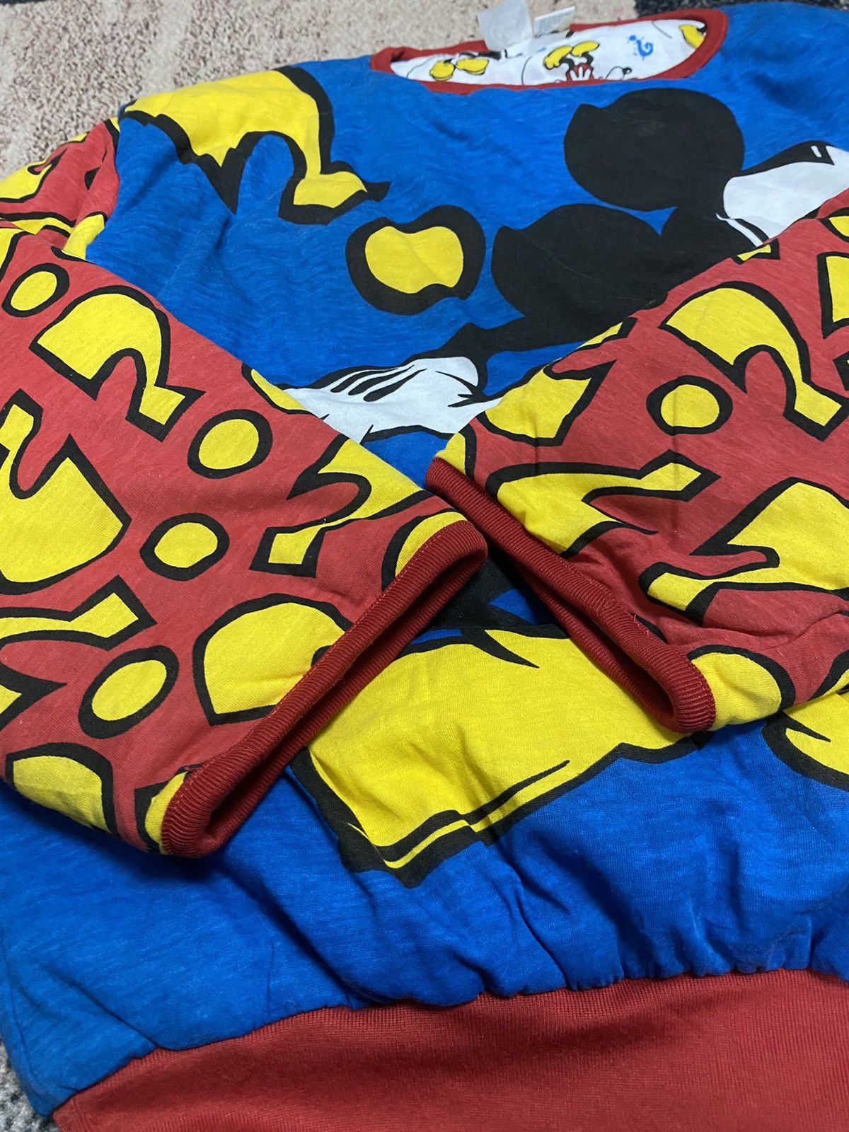 Mickey Mouse Vtg 90s Mickey and co. Reversible Puffer Sweatshirt Size US L / EU 52-54 / 3 - 4 Thumbnail