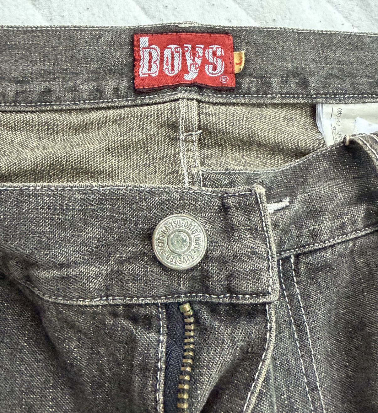 Japanese Brand BA-TSU Distressed Denim Jeans Wash Japanese Paint Splatter Size US 32 / EU 48 - 13 Thumbnail