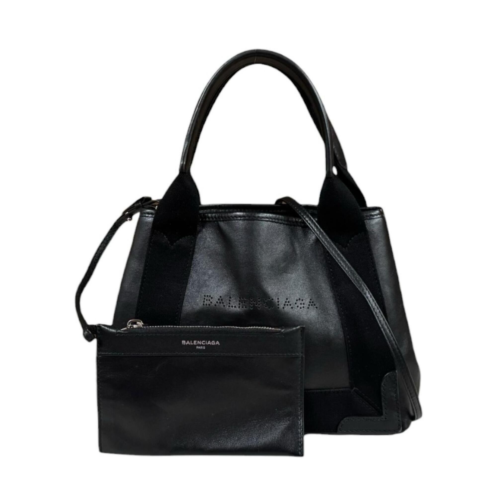 Balenciaga Balenciaga Navy Cabas XS Shoulder Bag, Leather 390346 Black, Women's, 2-way Size ONE SIZE - 1 Thumbnail