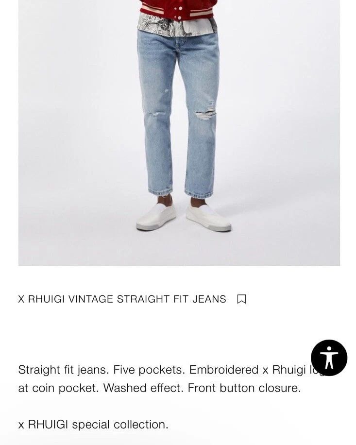 Rhude Zara Rhuigi RHUDE Design Baggy Relaxed Fit men's Mom Jeans Size US 34 / EU 50 - 1 Thumbnail