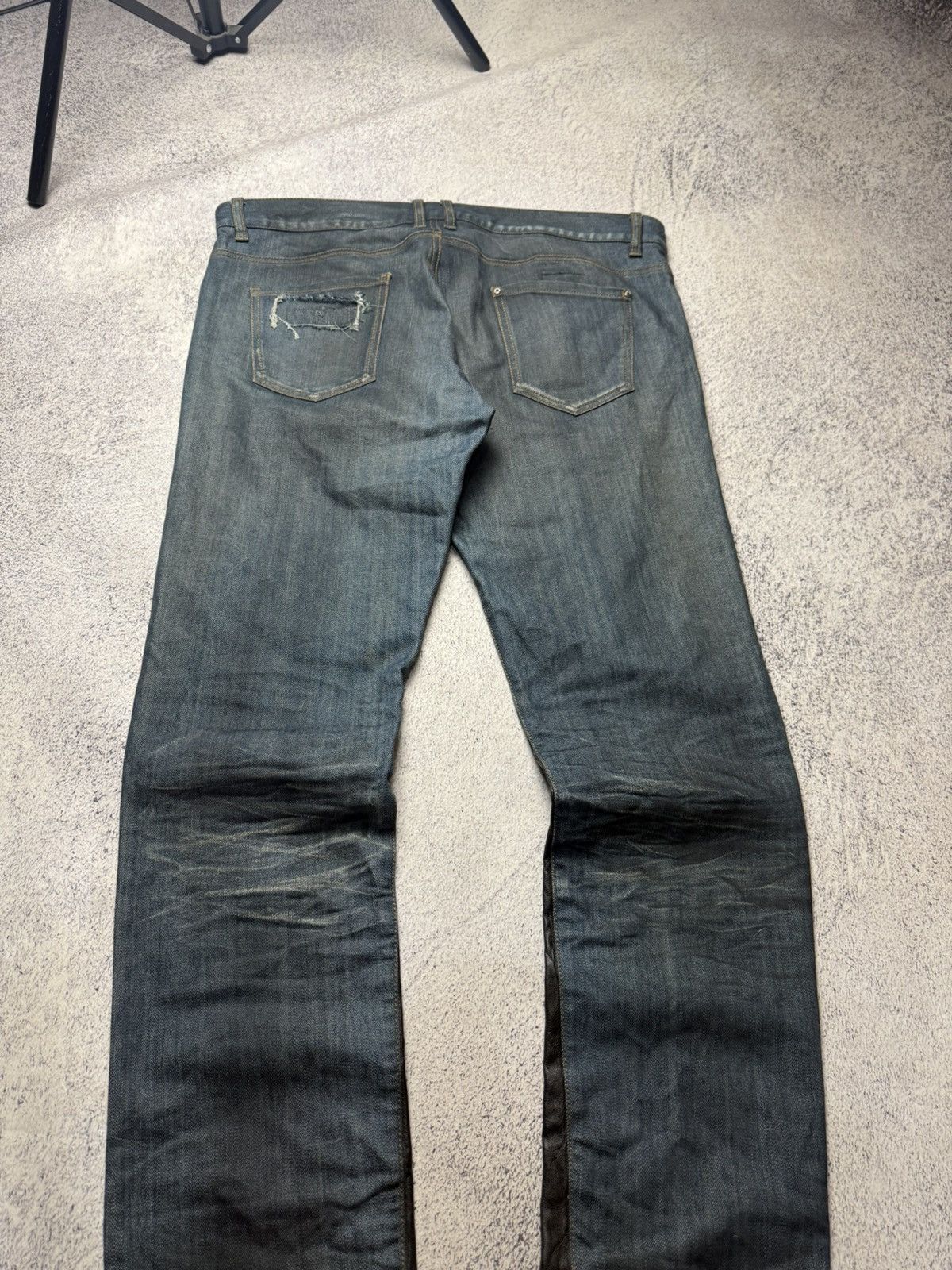 Les Hommes Les Hommes Avant Garde Jeans Y2K leather Size US 36 / EU 52 - 24 Thumbnail