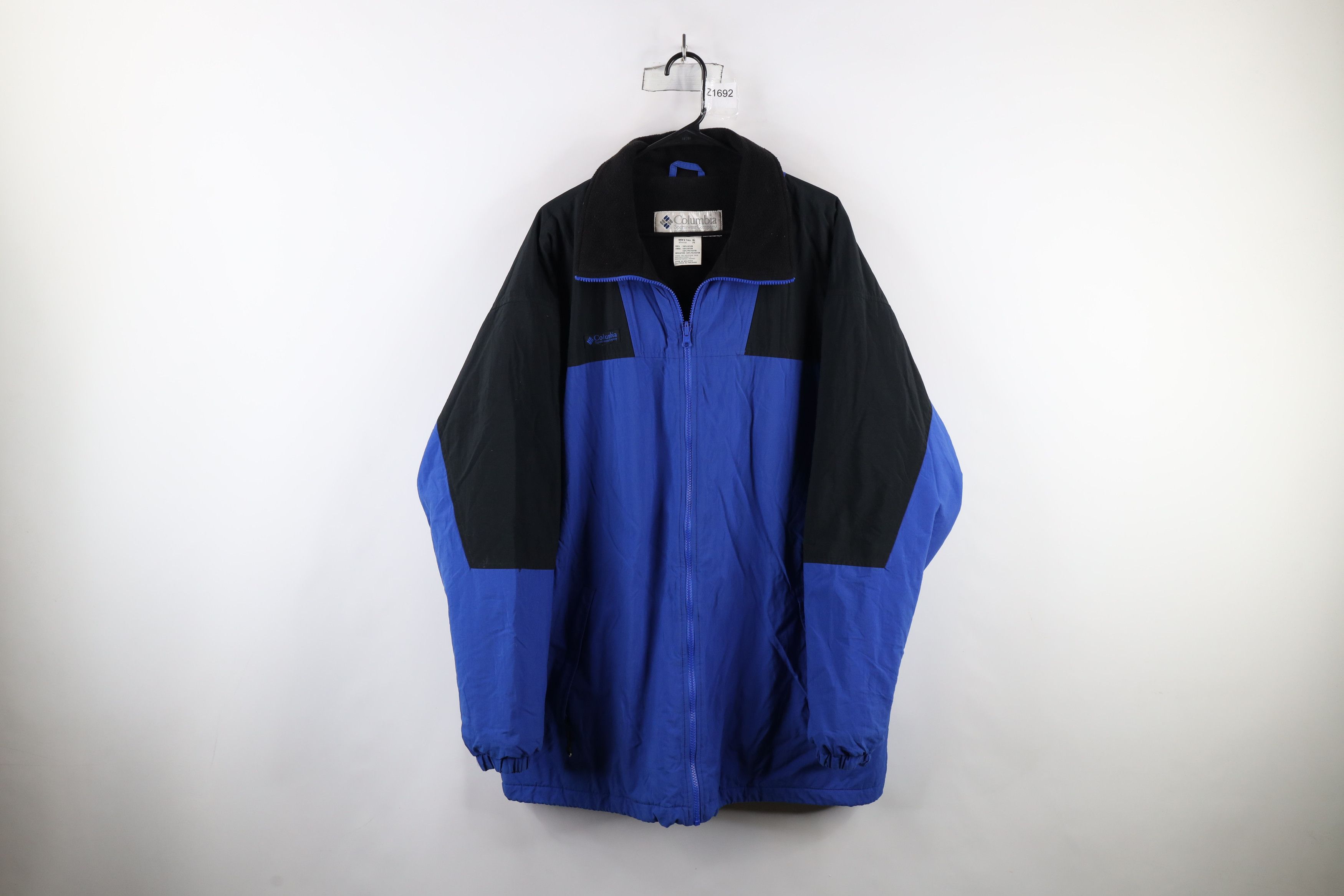 Columbia × Vintage Vintage 90s Columbia Lined Full Zip Winter Jacket Blue Size US XL / EU 56 / 4 - 1 Thumbnail
