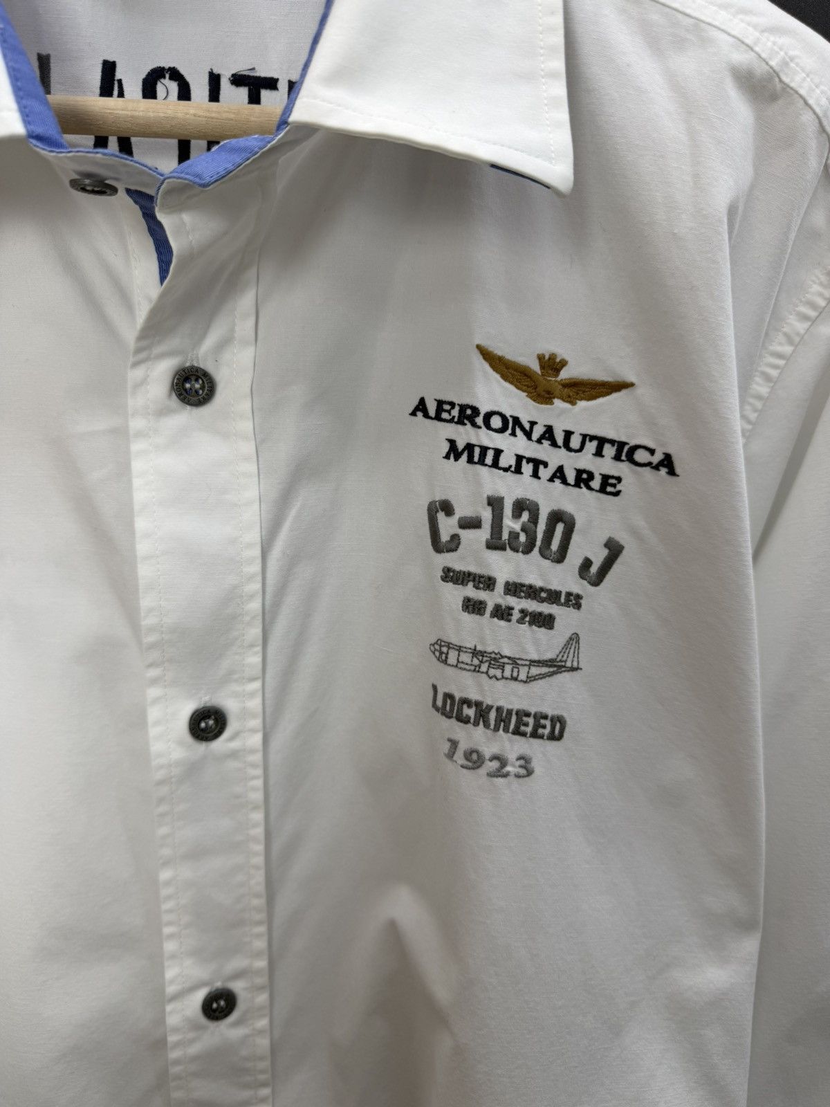 Aeronautica Militare Aeronautica Militare Long Sleeve Shirt White Size XXL Size US XXL / EU 58 / 5 - 3 Thumbnail
