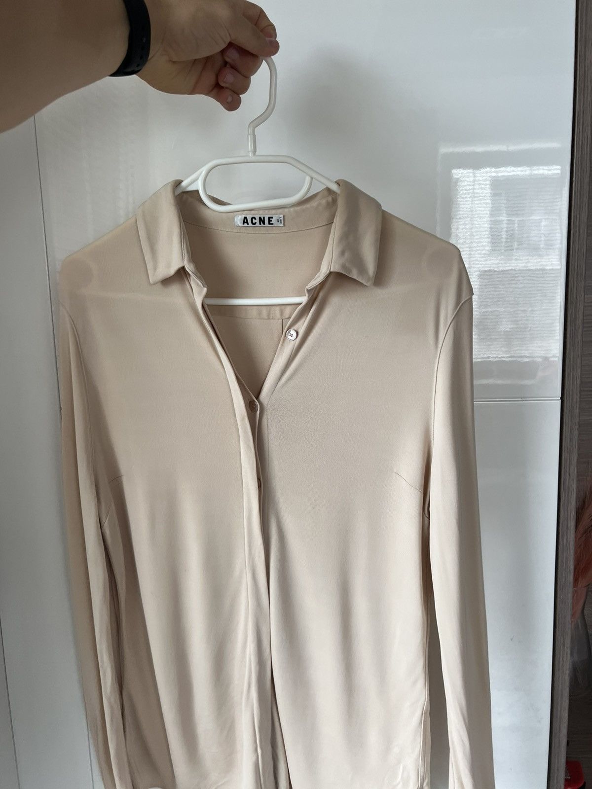 Acne Studios ‼️Vintage Acne Studios SS13 Sloan Jersey Viscose Blouses‼️ Size XS / US 0-2 / IT 36-38 - 2 Thumbnail
