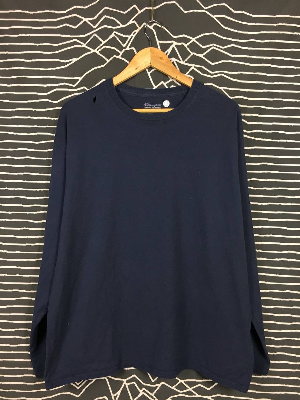 Champion Champion Authentic Athleticwear Plain Longsleeve Tee Size US XL / EU 56 / 4 - 2 Thumbnail