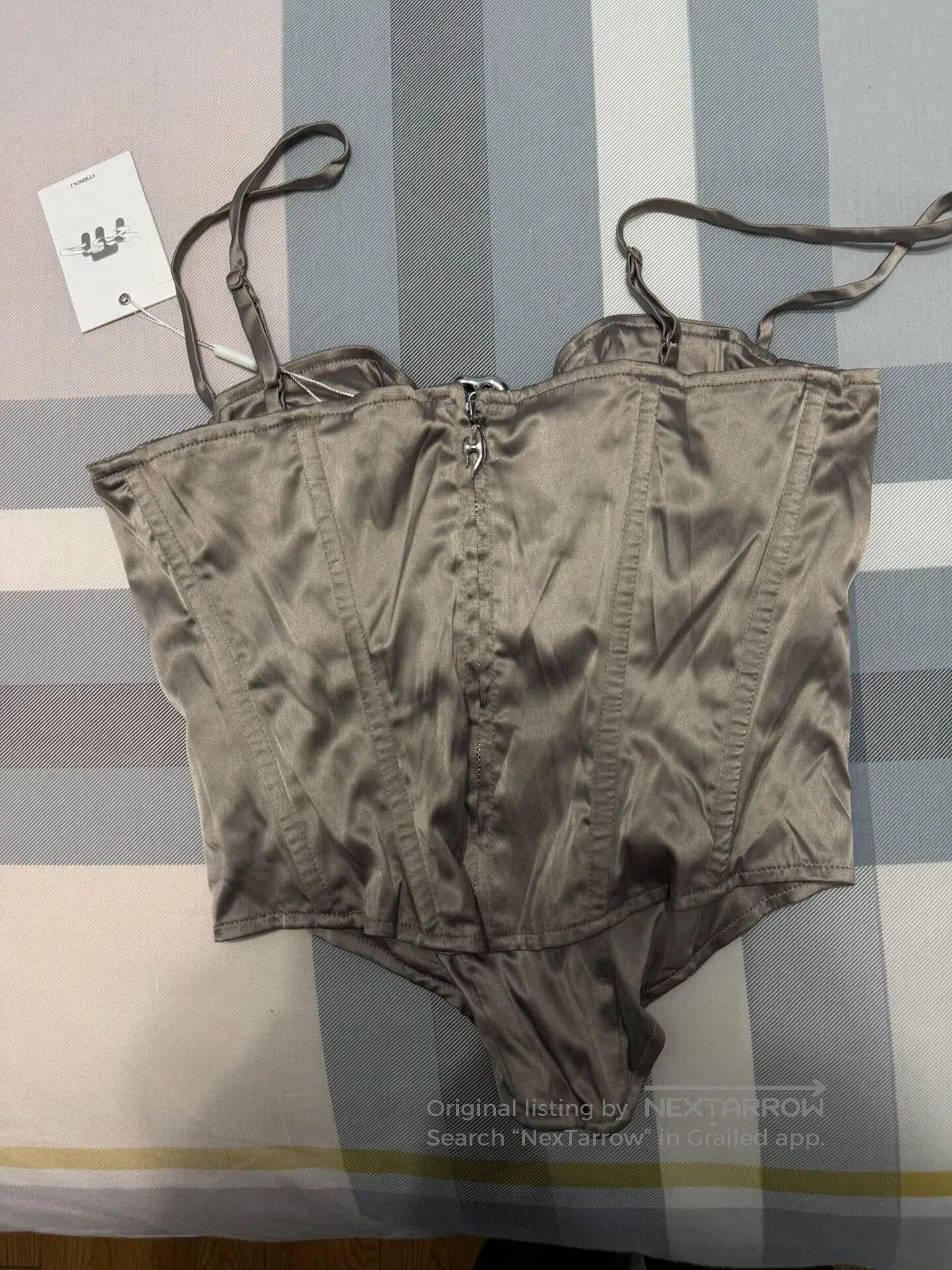 Miaou Miaou Deia Satin Corset Top. Size XS / US 0-2 / IT 36-38 - 4 Thumbnail