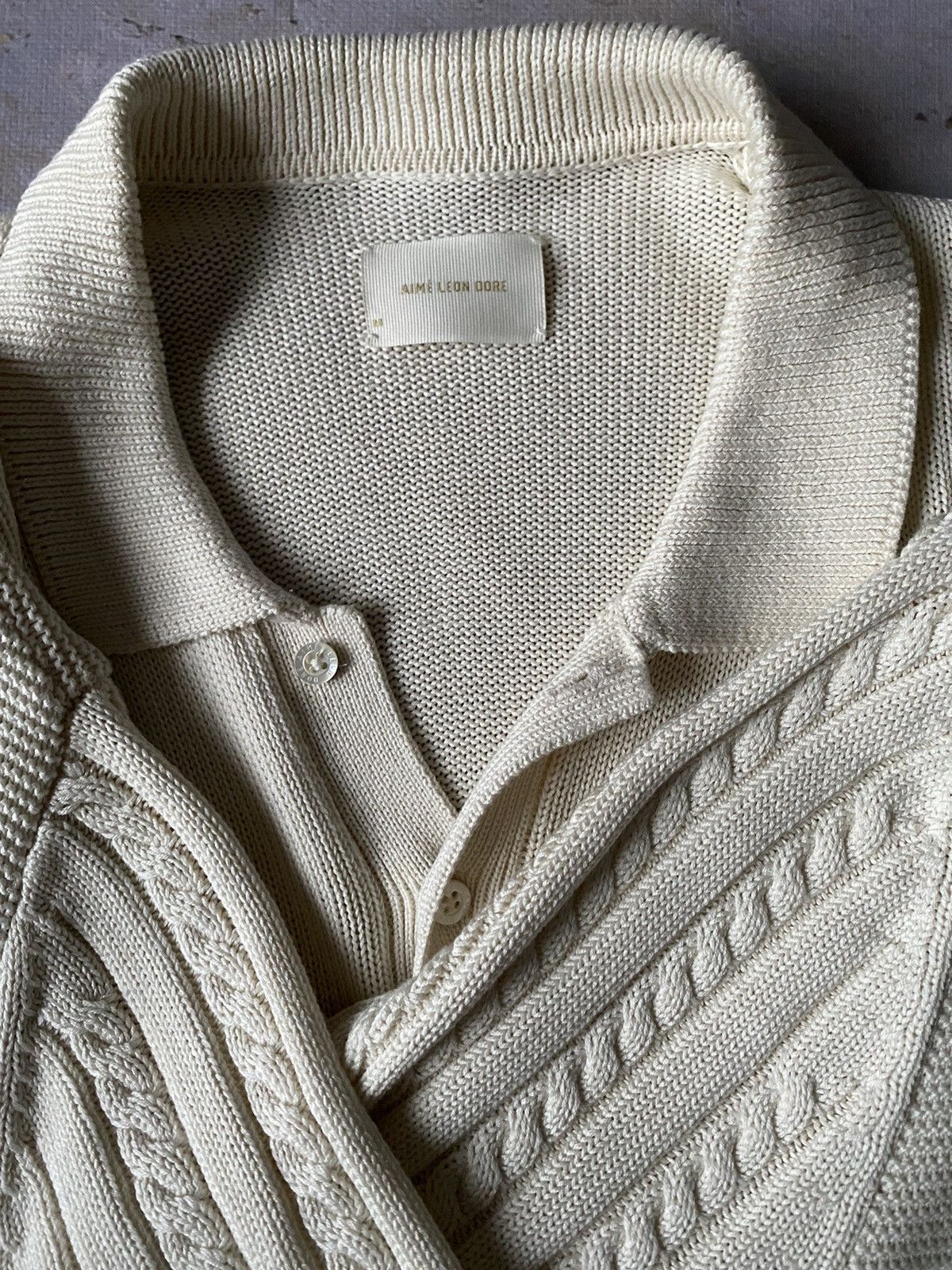 Aime Leon Dore Aime Leon Dore ALD knitted polo sweater Size US M / EU 48-50 / 2 - 2 Thumbnail