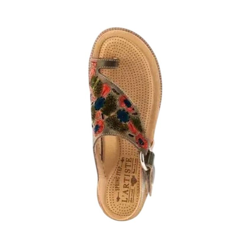 Other New L'Artiste By Spring Step Samya Toe Loop Sandal in Grey M Size US 9 / IT 39 - 7 Thumbnail