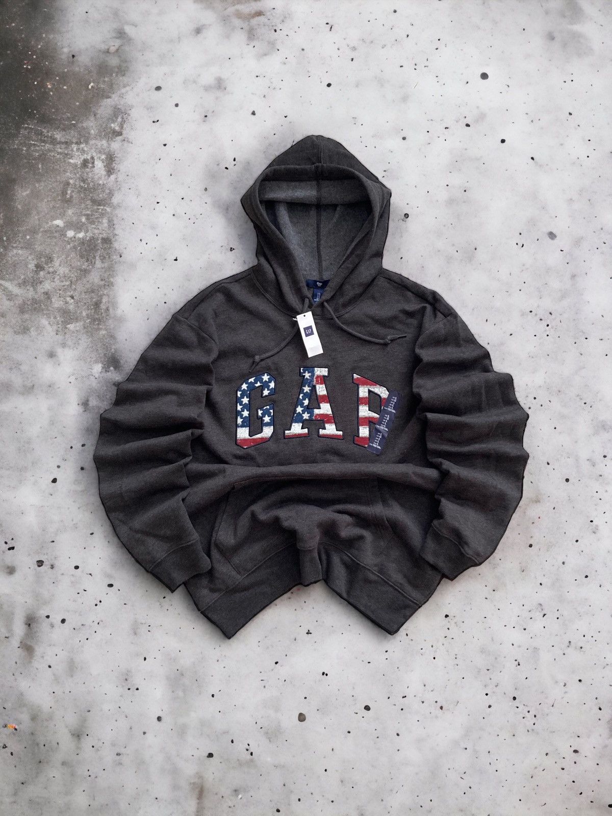 Gap Vintage GAP american flag patriotic hoodie sweatshirt L USA Size US L / EU 52-54 / 3 - 1 Thumbnail