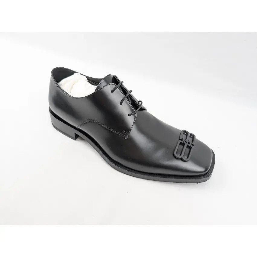 Balenciaga o1rshd1 Rim BB Icon Derbie Shoes in Black Size US 8 / EU 41 - 2 Thumbnail