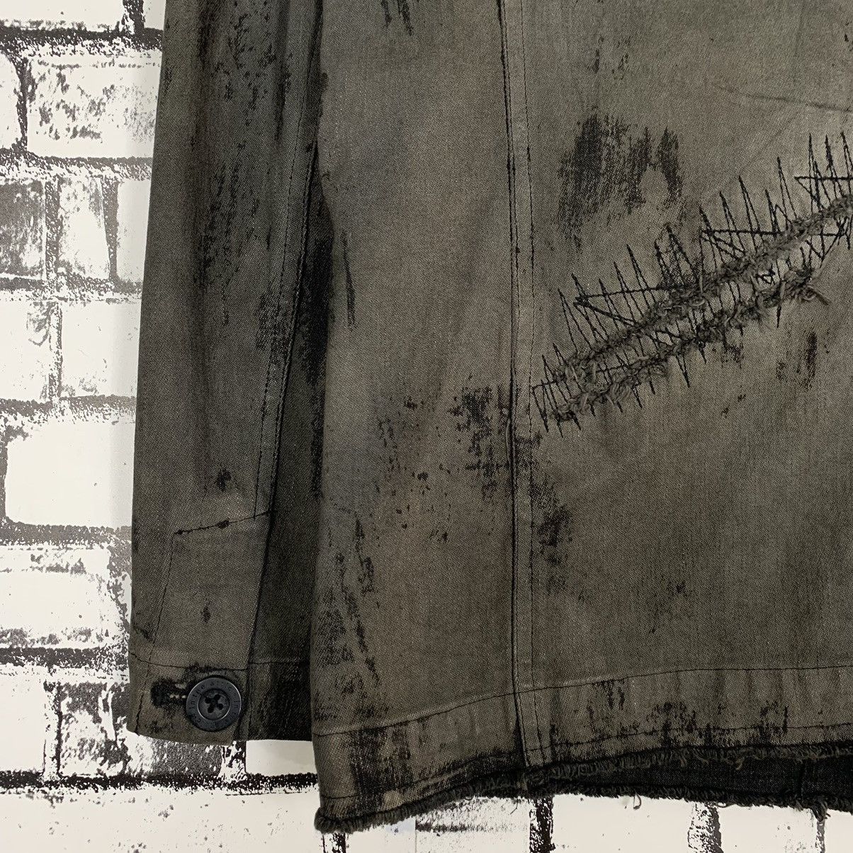 In The Attic In The Attic Trashed Washed Jacket Size US L / EU 52-54 / 3 - 11 Thumbnail
