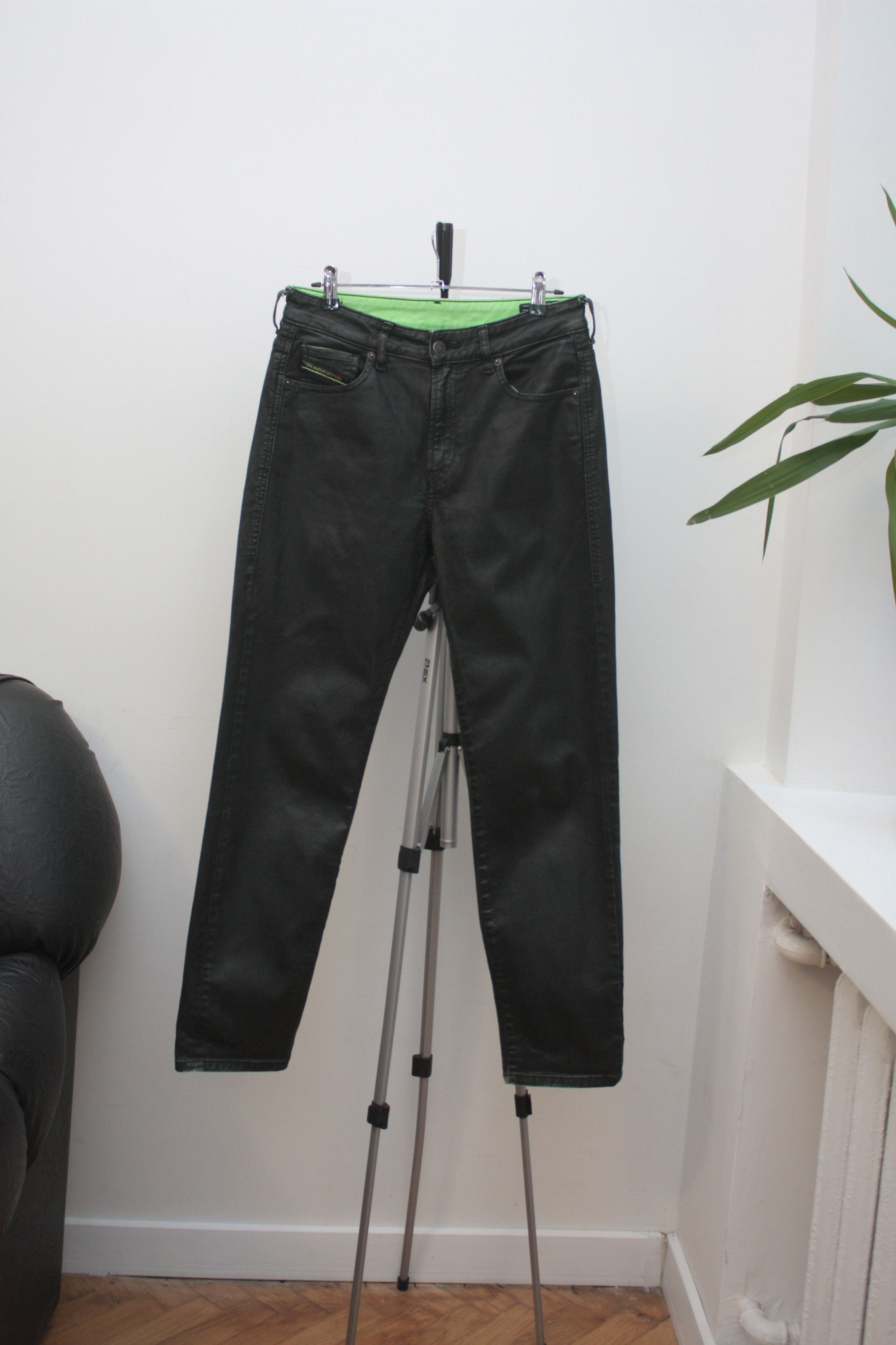 Diesel Diesel Black Green Pants 27 Size US 27 - 2 Thumbnail