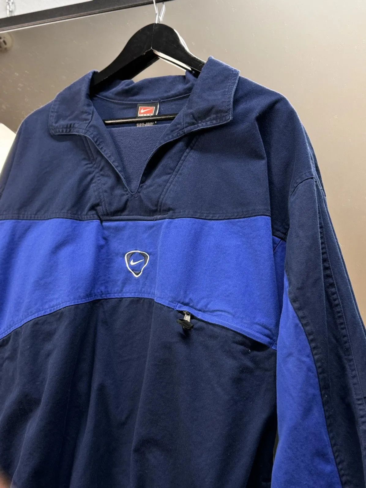 Nike × Vintage Vintage Nike Football Jacket Training Regby 90s Size US XL / EU 56 / 4 - 5 Thumbnail