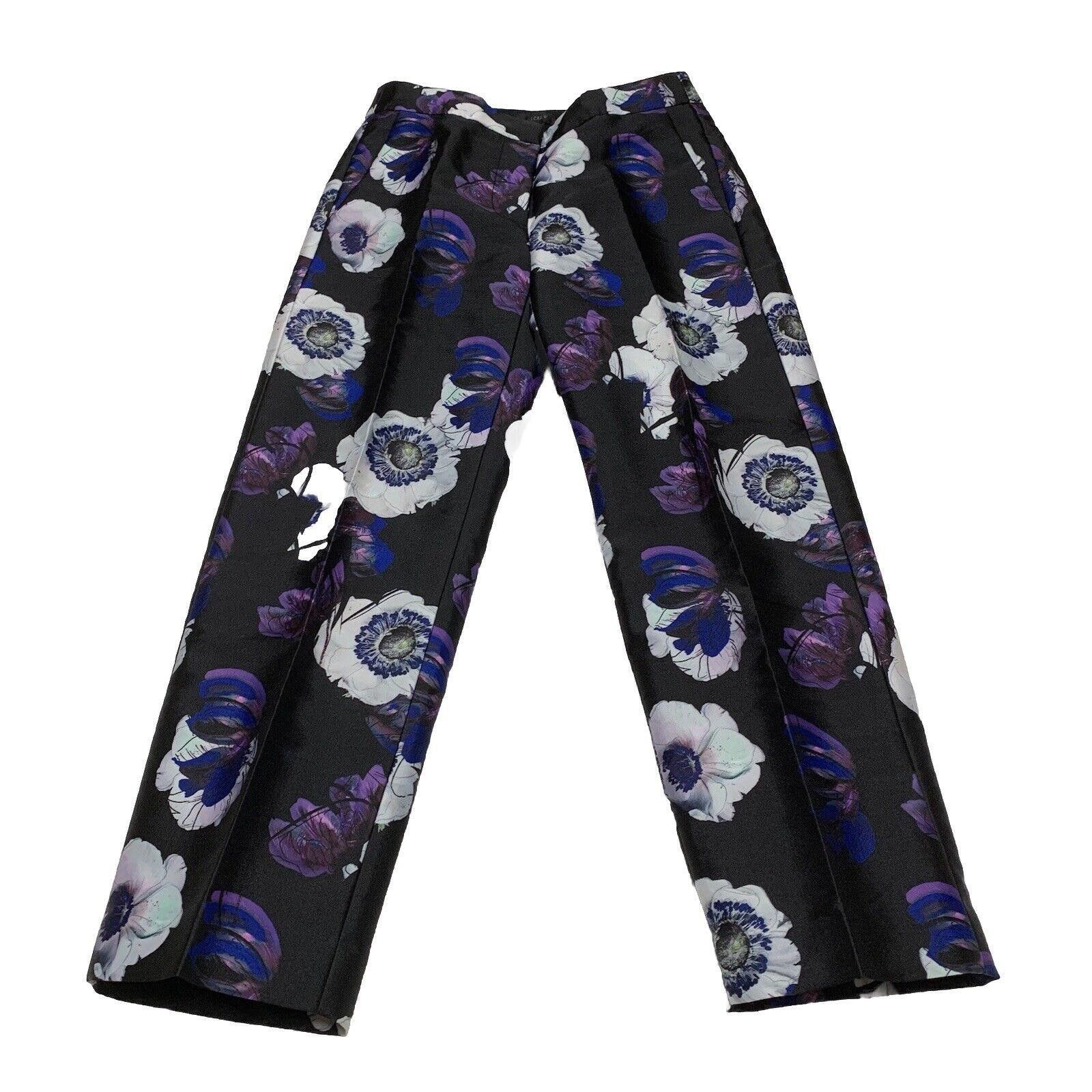 J.Crew J. Crew Women's Pants Size 00 Floral Poppy Print Cropped Size 24" / US 00 / IT 34 - 1 Thumbnail