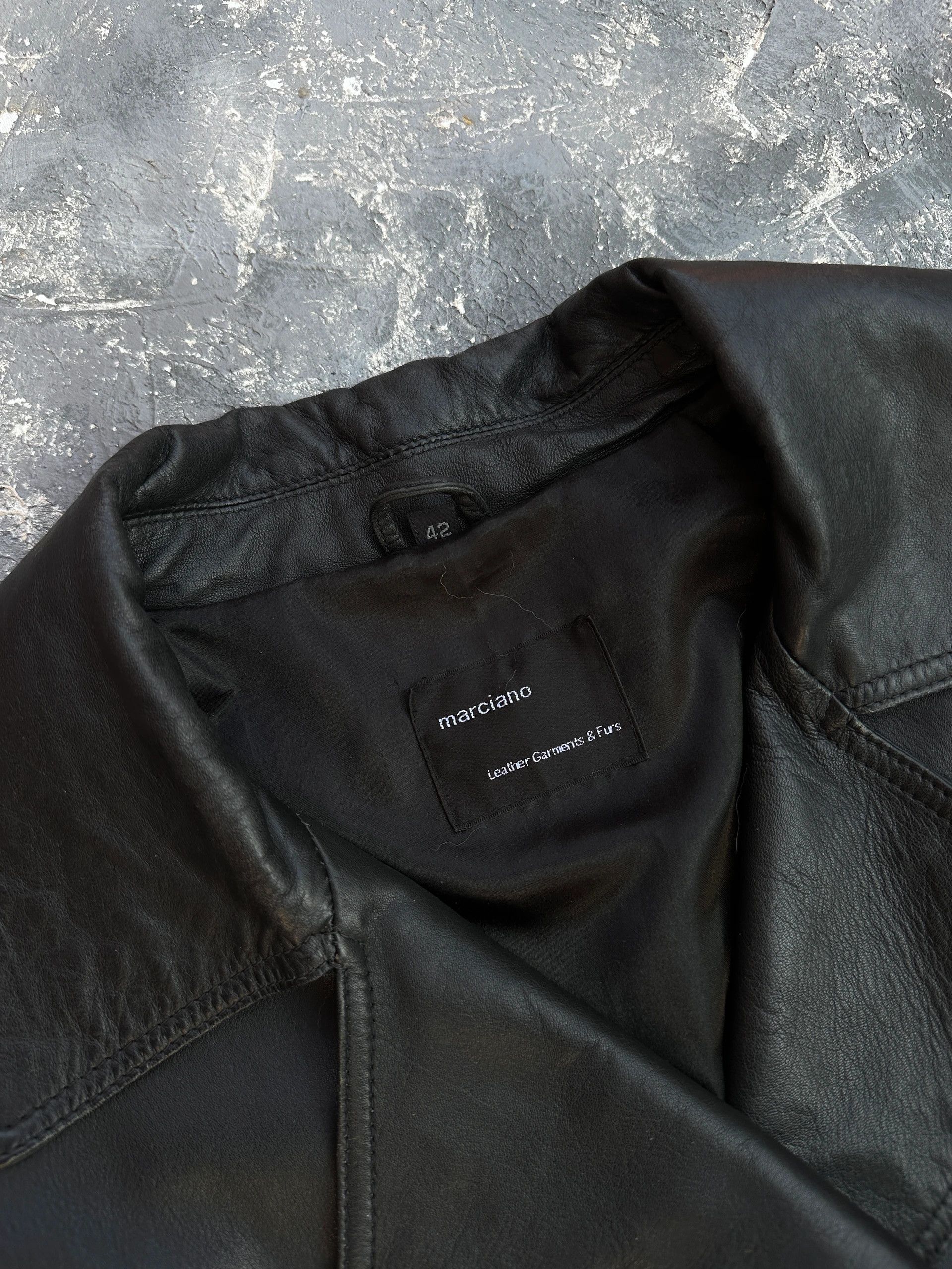 Leather vintage biker racing leather jacket y2k 00s Size US S / EU 44-46 / 1 - 7 Thumbnail
