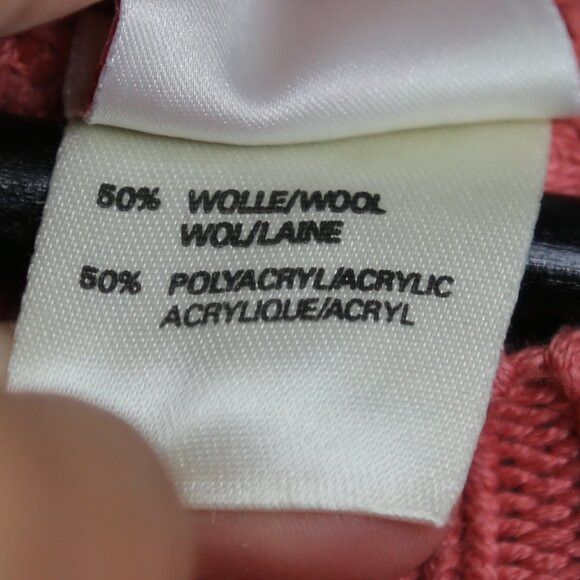 Vintage Vintage Mondi Wool Acrylic Coral Salmon Pink Sweater Sz 36 Size L / US 10 / IT 46 - 7 Thumbnail