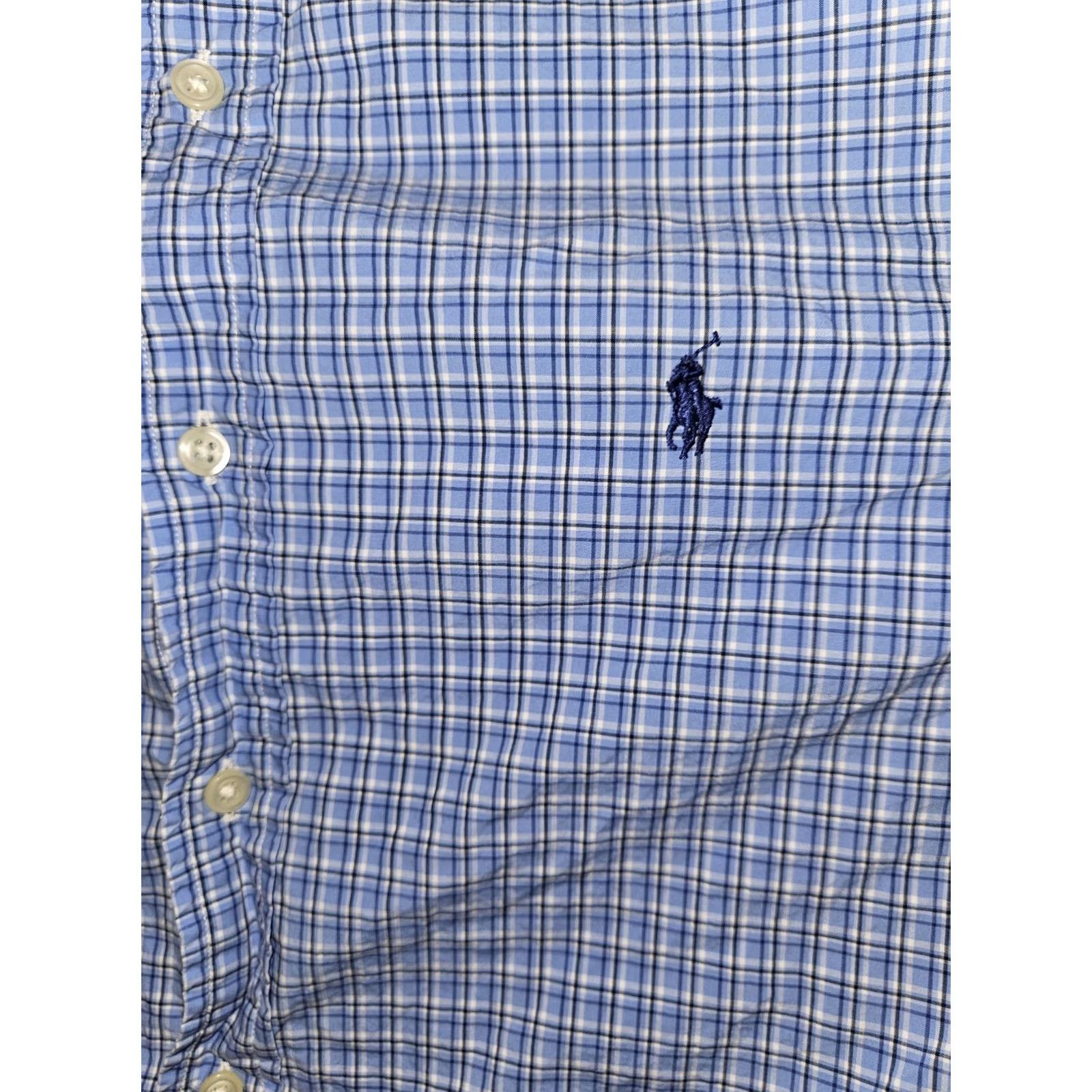 Ralph Lauren Ralph Lauren Button-Down Shirt Men L Blue Plaid Long Sleeve Preppy Casual Embroidered Size US L / EU 52-54 / 3 - 6 Thumbnail