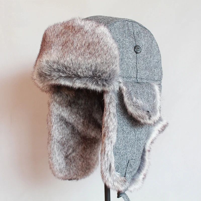 Other Trapper Winter Bomber Warm Fur Ear Flaps Hats Size ONE SIZE - 1 Thumbnail