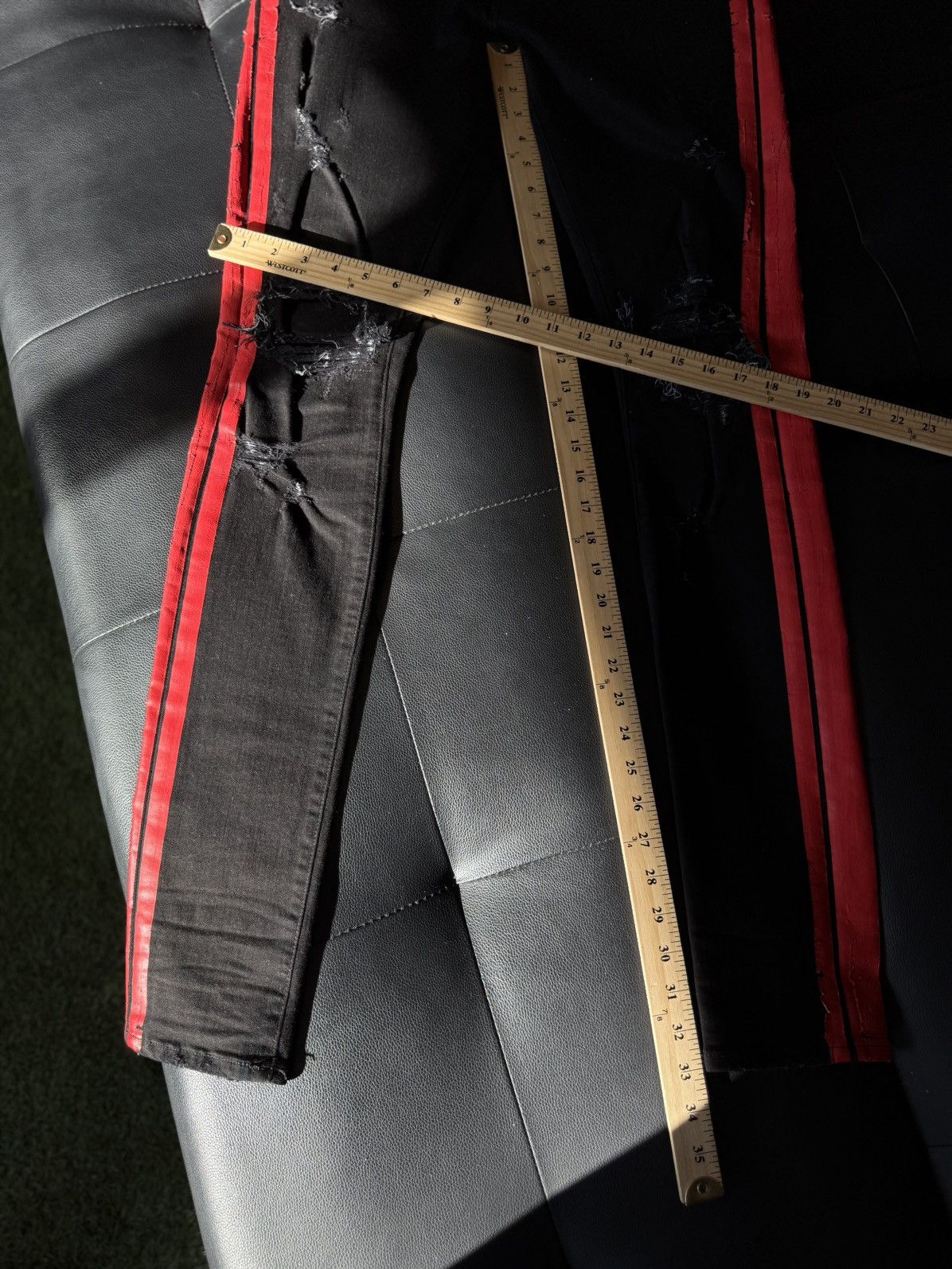 Amiri Amiri Black Stripe RARE Size 31 Flawless 🧼 Size US 31 - 9 Thumbnail