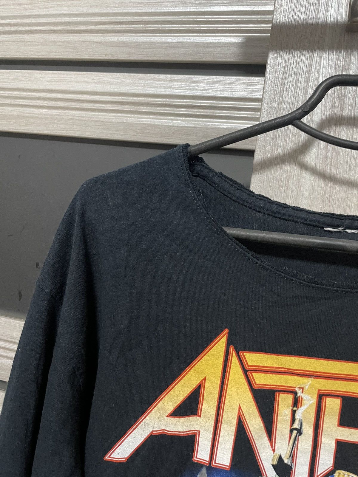 Band Tees Vintage Anthrax I Am The Law Rock It Longsleeve Tee L Size US L / EU 52-54 / 3 - 3 Thumbnail