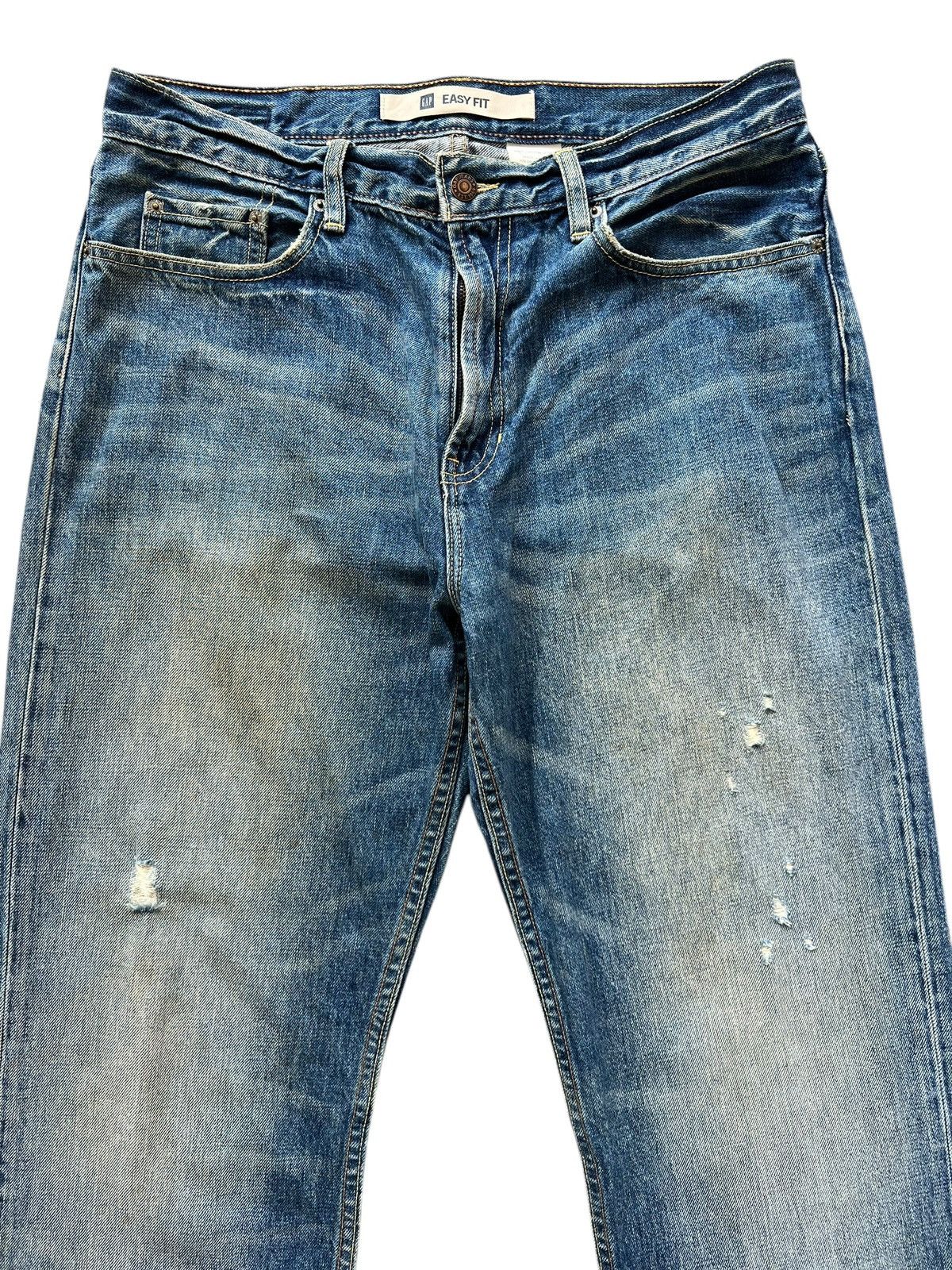 Gap Vintage Gap Wide Baggy Denim Jeans 35x32.5 Size US 35 - 4 Thumbnail