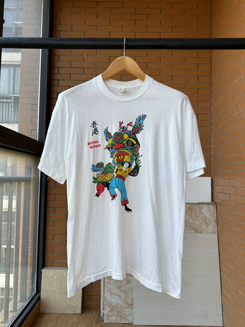 Vintage Vintage Tee 90s HONG KONG 2505-Nextarrow Size US M / EU 48-50 / 2 - 1 Thumbnail