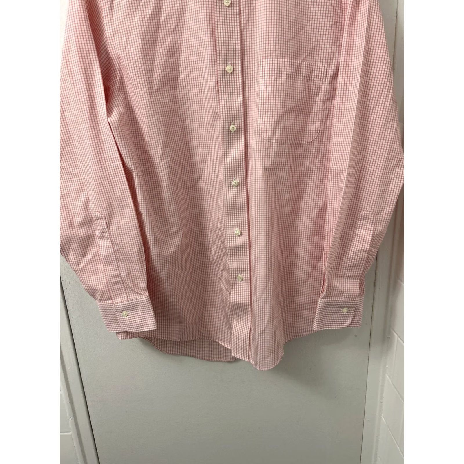 Brooks Brothers VINTAGE Brooks Brothers Original Polo Shirt Men 15 Pink Plaid Milano Non Iron L/S Button-Up Collared Shirt Mens Regular Pink Classics Classic Preppy Size US M / EU 48-50 / 2 - 3 Thumbnail