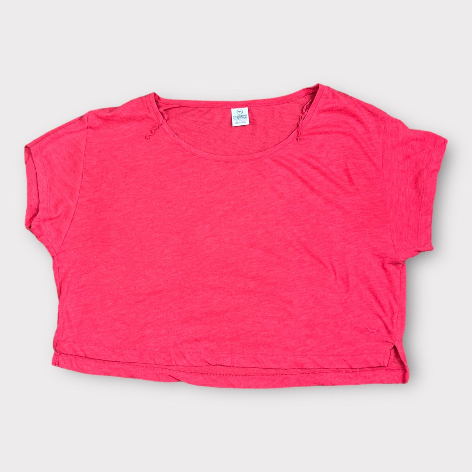 Victoria's Secret Victoria Secret’s PINK | Cropped Oversized Tee Coral Pink Size XS / US 0-2 / IT 36-38 - 6 Thumbnail