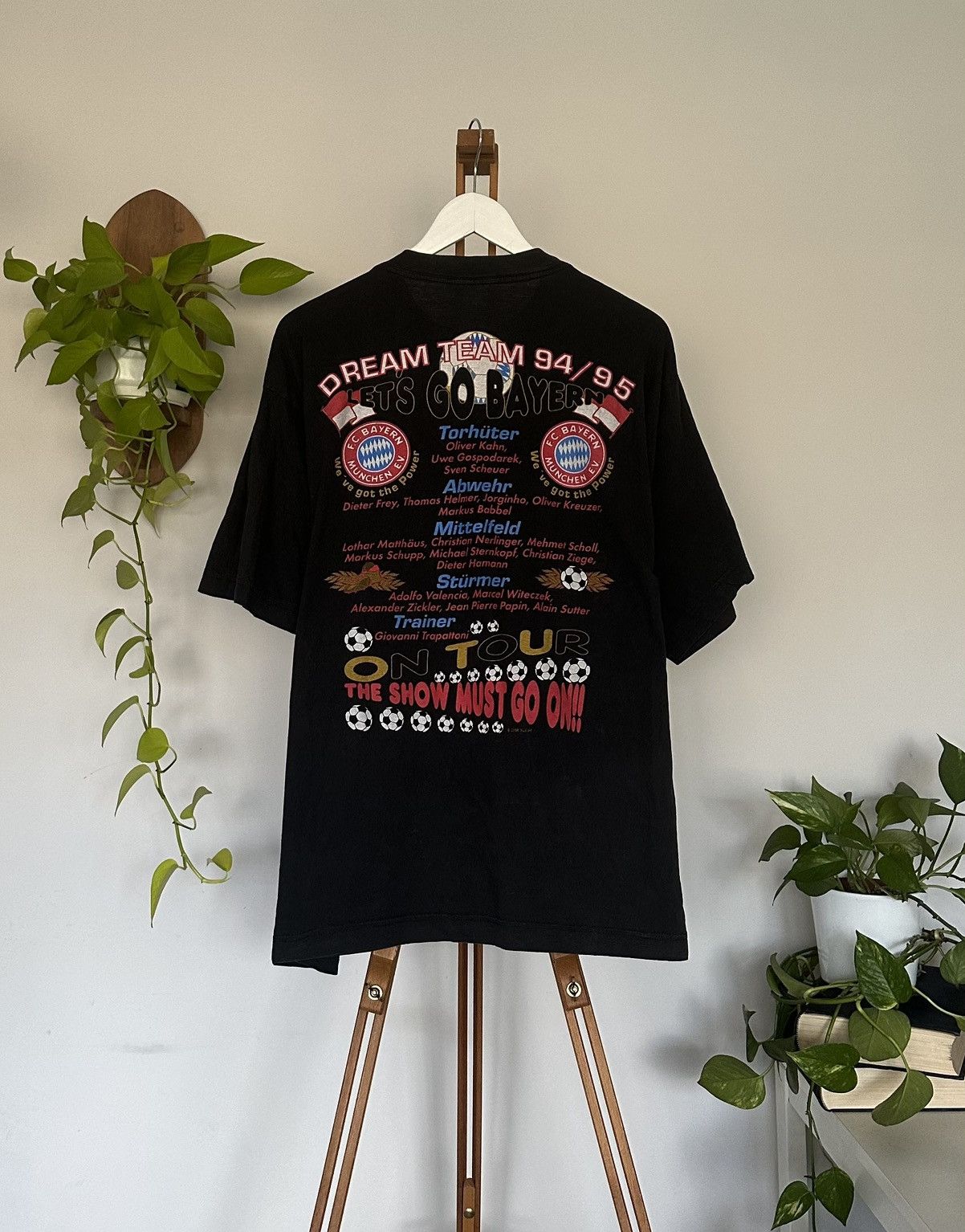 Vintage Rare Vintage T-Shirt FC BAYERN MUNCHEN 1994 Champions. Size US XL / EU 56 / 4 - 2 Thumbnail